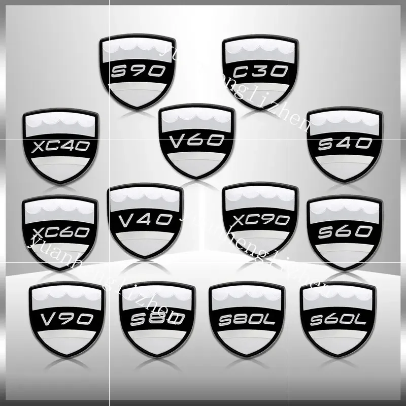 Car Metal Emblem Window Rear Trunk Badge Sticker Decal For Volvo C30 S40 S60 S60L S80 S80L S90 V40 V60 V90 XC40 XC60 XC90
