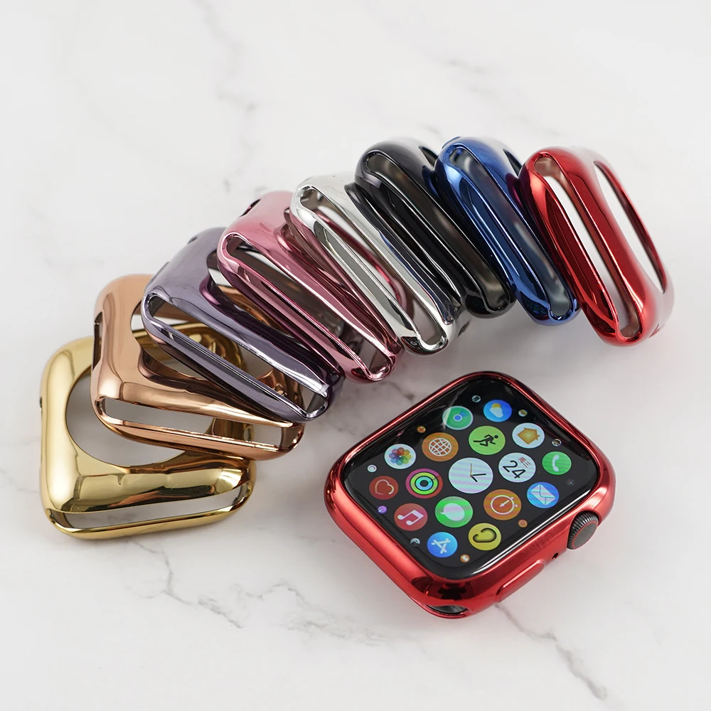 1 шт., чехол для Apple Watch 40 мм 44 мм 38 мм 42 мм серии 6 5 4 3 2 1