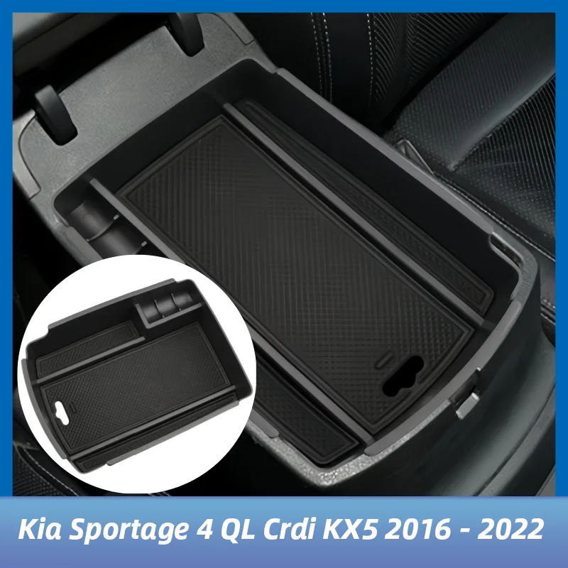 

Car Armrest Storage Box Tray for Kia Sportage 4 QL Crdi KX5 2016 - 2022 Center Console Glove Organizer Accessories