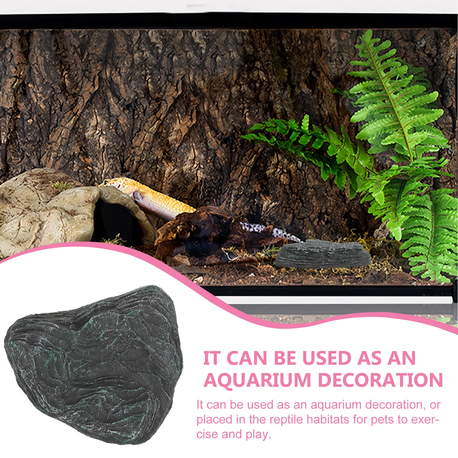 

Decoration Aquarium Stone Ornament Artificial Rock Fish Tank Basking Platform Turtle Accessories Floating