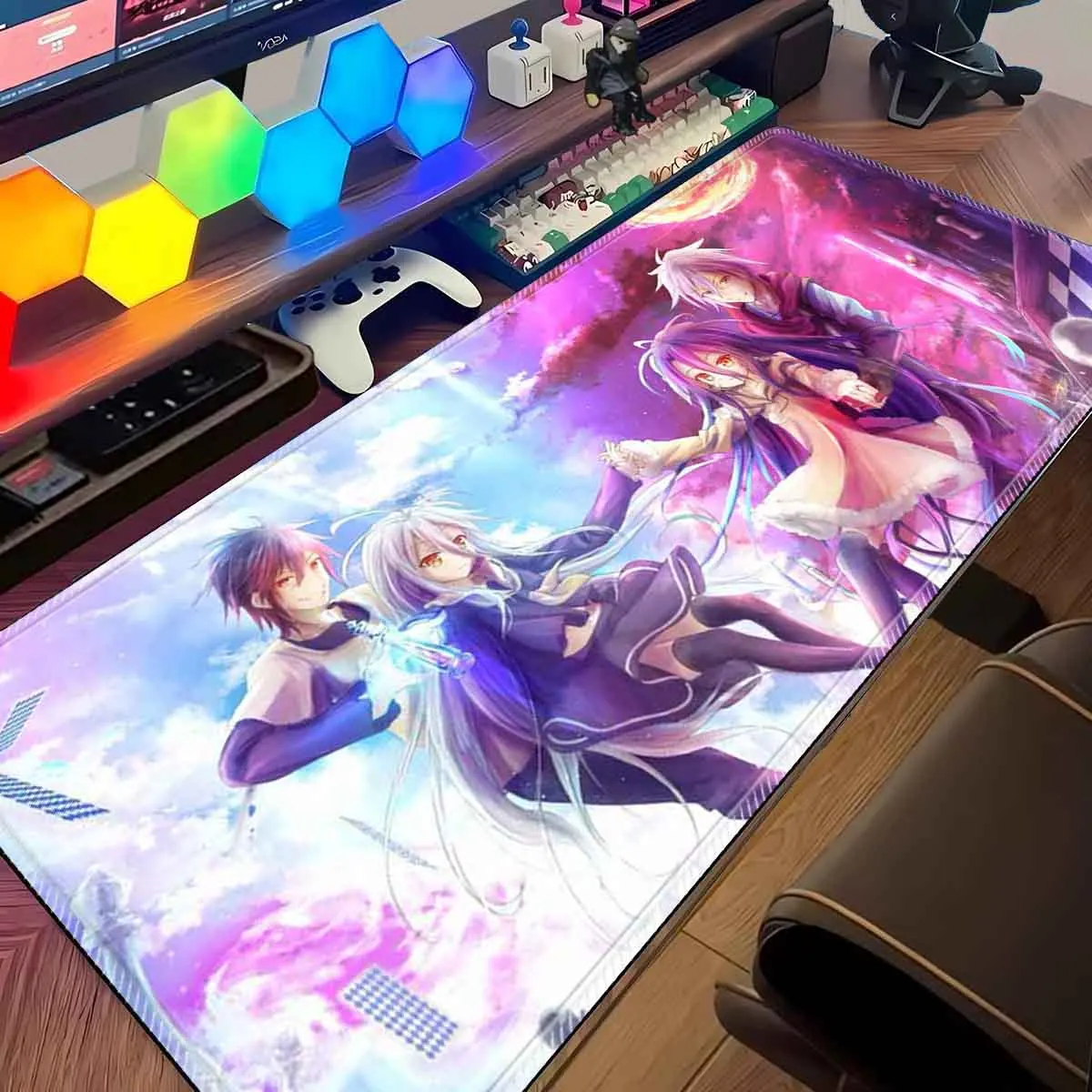 

Anime N_NO GAME N_NO LIFE Mouse Pad Mousepad Anime Waifus Overwatched Professional Large Non-Slip Gamer Keyboard Pad Mouse Mat