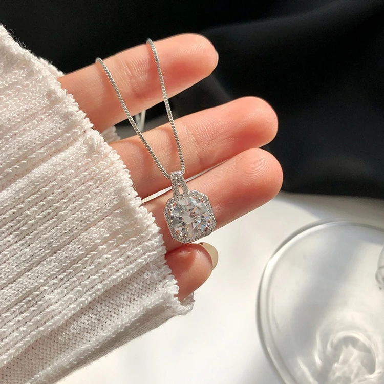 Thumbnail 4 - #1 Cheapest Moissanite Pendant Necklaces Deals You Can Get