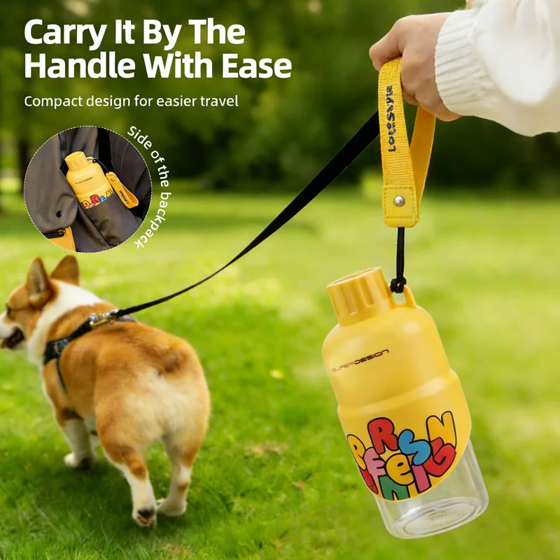 Botella agua portátil para perros con tazón 2 en 1 – Viajes y paseos - imagen 5