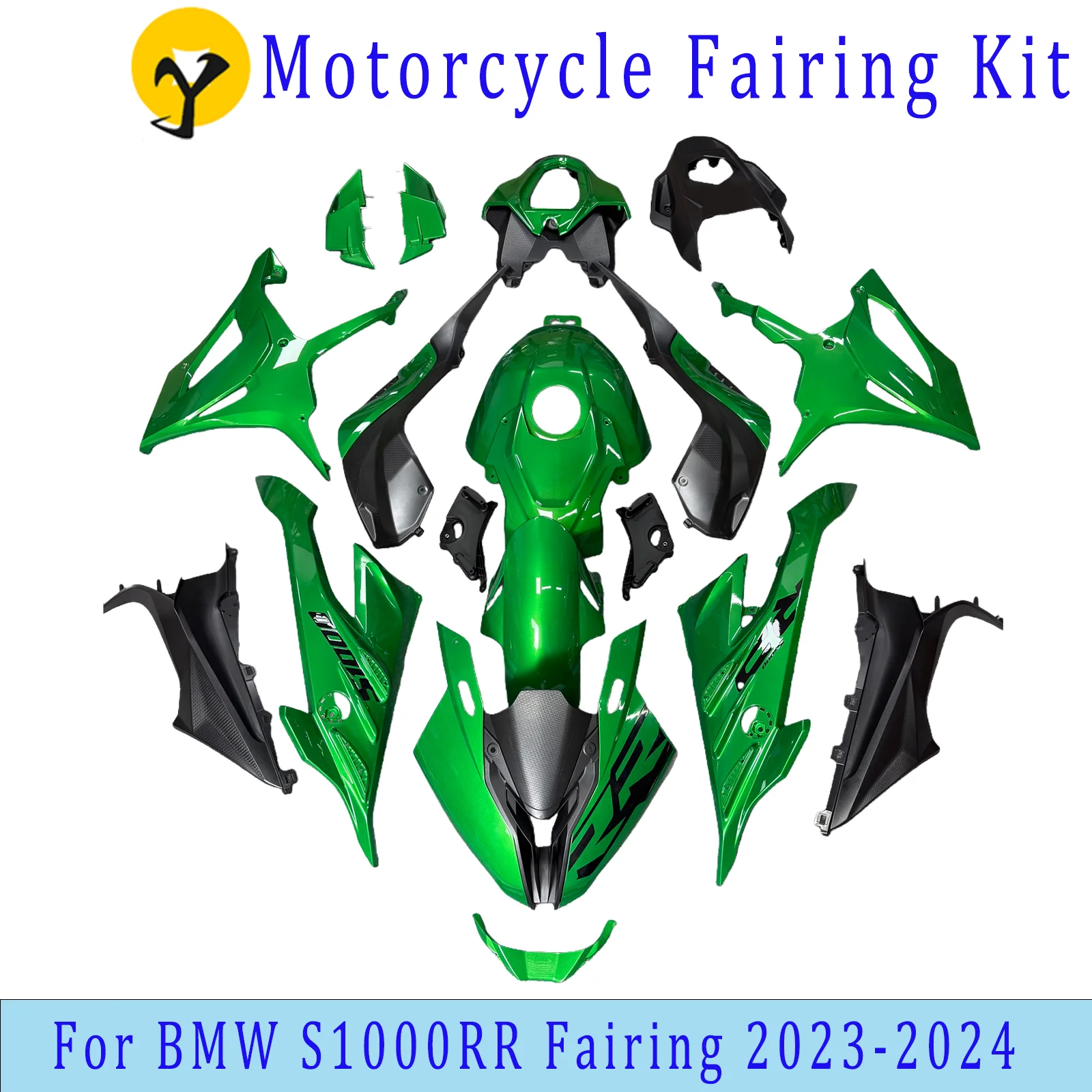 

for BMW S1000RR 2023 2024 Models Green Fairing Injection Molded Parts Easy Installation Fairing Kit S1000 RR 23/24 Models