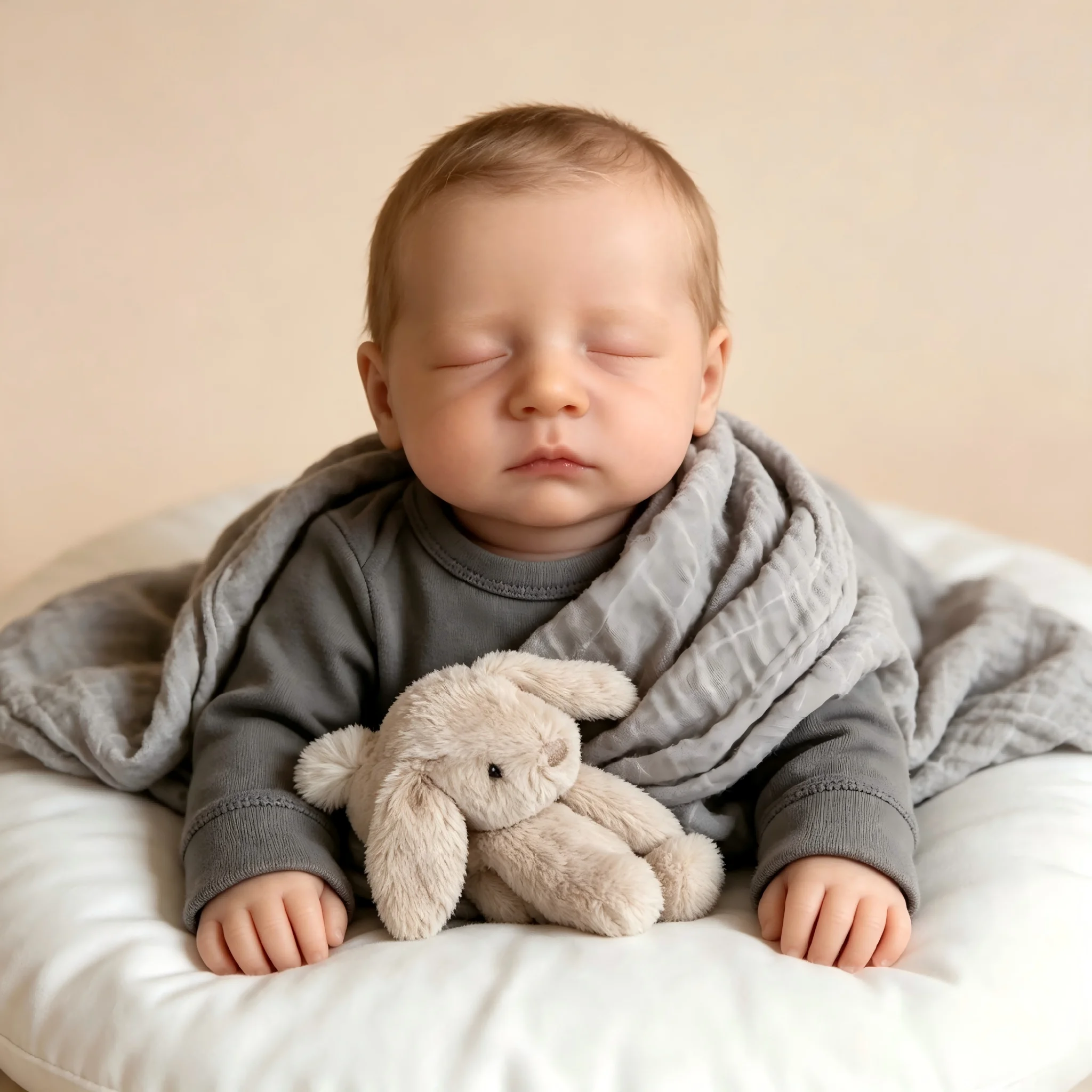 18 Inch Realistic Sleep Baby Doll Reborn Newborn Collectible Toy Suitable for Ages 3+ Birthday Christmas Gift