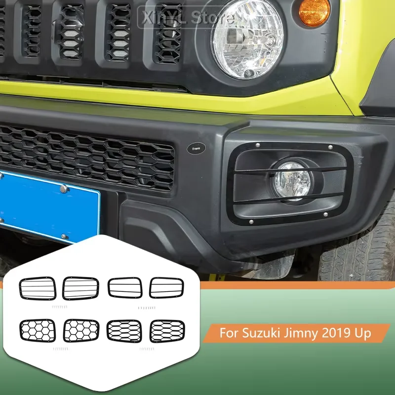 

Защитная накладка на передние противотуманные фары для Suzuki Jimny JB74 2019 года и новее, внешние аксессуары