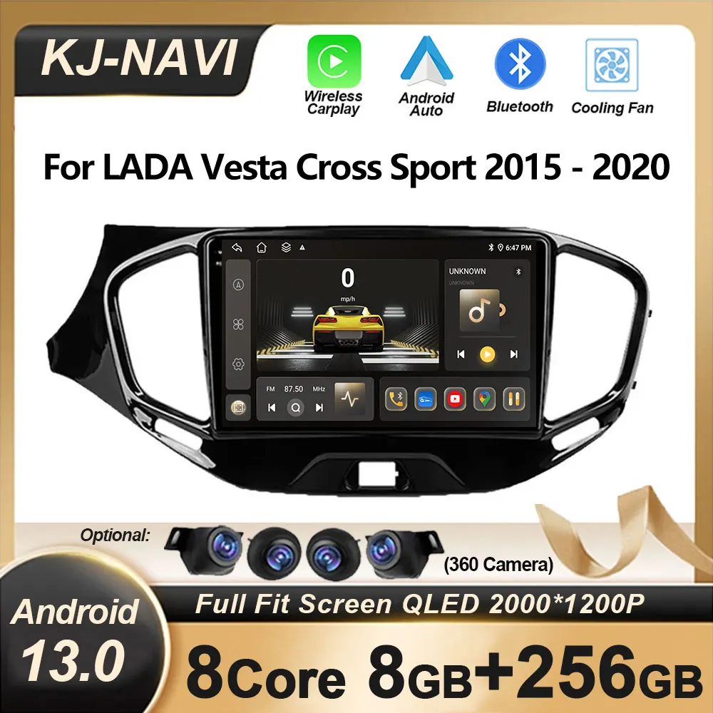 

Car Radio Multimedia Video Player For LADA Vesta Cross Sport 2015 - 2020 Android 13 GPS Navigation Wireless Carplay WIFI Fan FM