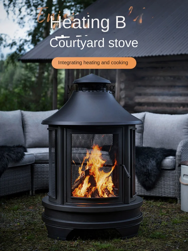 Zk Outdoor Fire Warmer Courtyard Firewood Heating Stove Charcoal Villa Barbecue Campfire