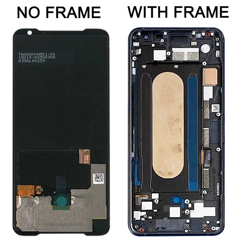 For Asus ROG Phone II ZS660KL LCD Assembly For Rog 2 LCD Display Touch Screen Digitizer with Frame Replacement Parts