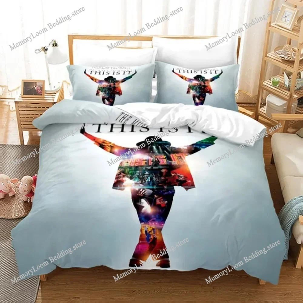 

Michael Jackson Star 3D Duvet Cover Bedding Set Comforter Linen Pillowcases Home Decor Gift Single Double Twin King Queen 129