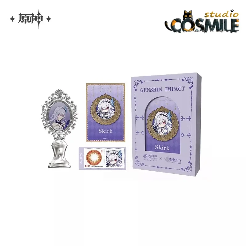 Official Genshin Impact 2026 Carnival Flins Tartaglia Ajax Skirk Columbina Arlecchino Wandereranderer Wax Seal Stamp Gift Box
