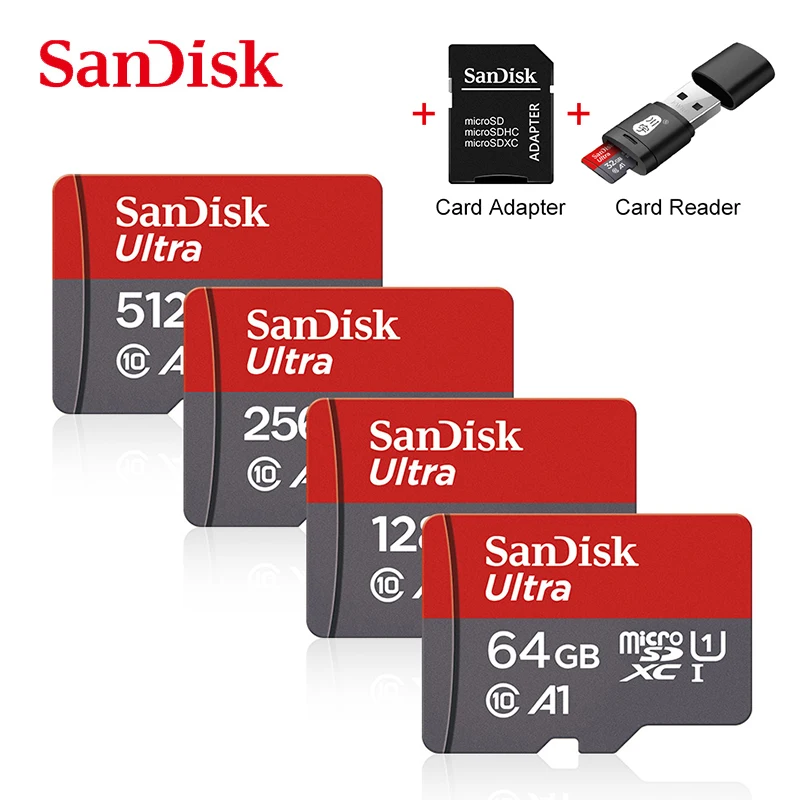 

SanDisk Micro tf SD-карта 256 ГБ Флэш-карты Карта памяти класса 10 256 ГБ 128 ГБ 32 ГБ TF-карта 64 ГБ minisd carte sd-карта