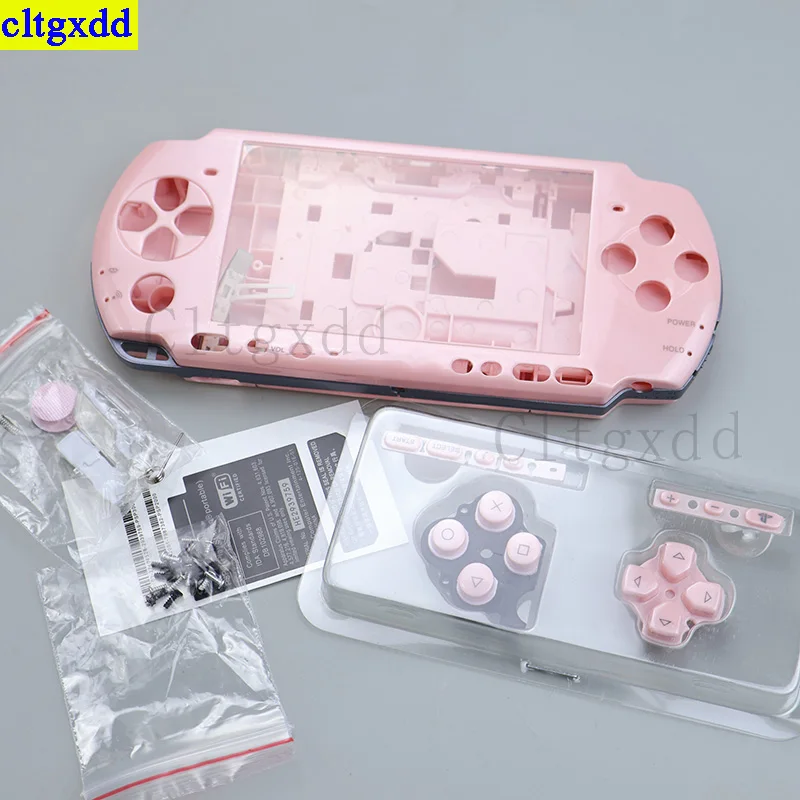 ﻿ Cltgxdd 1 set FOR PSP 1000 2000 3000 game console case with button screws, label stickers, top and bottom panels outer shell