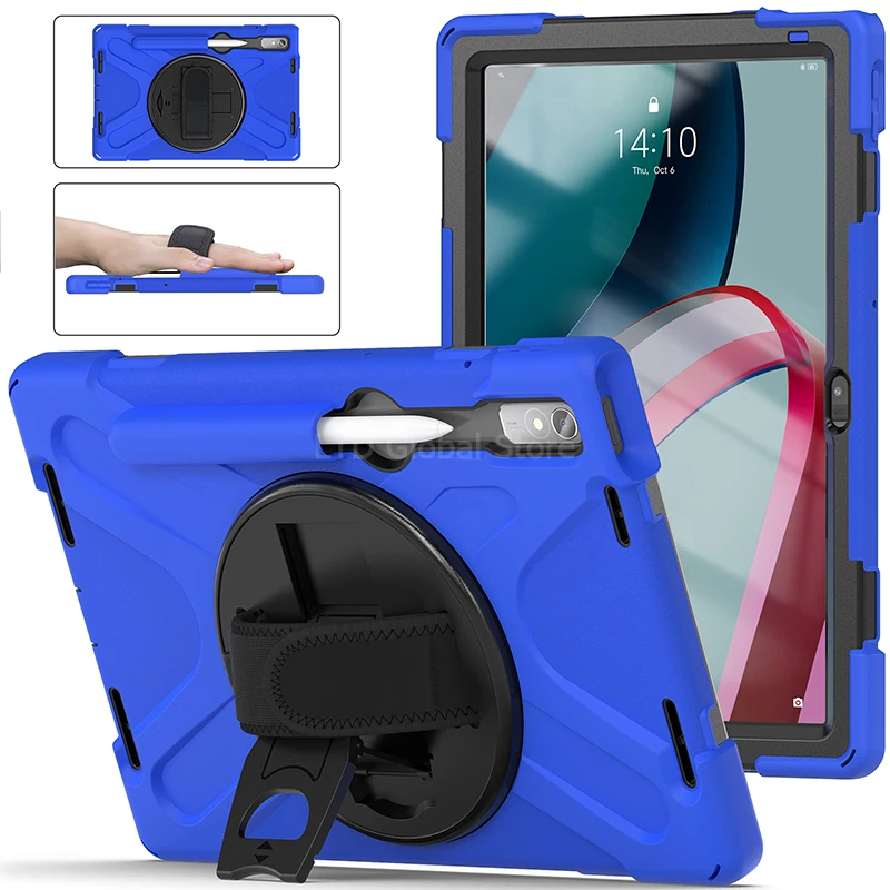 Case For Lenovo Tab P11 Pro Gen 2 11.2 inch 2022 TB138FC TB132FU Tablet Case Kickstand Holder Shoulder Strap 360 Rotation Cover