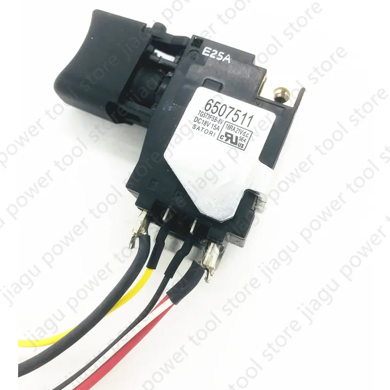 Imagem -02 - Interruptor para Makita Ferramentas de Fácil Instalação Fio Durável 18v Td152d Dtd152 Dtd152z Dtd152rme Dtd152rfe 6507511 6507511