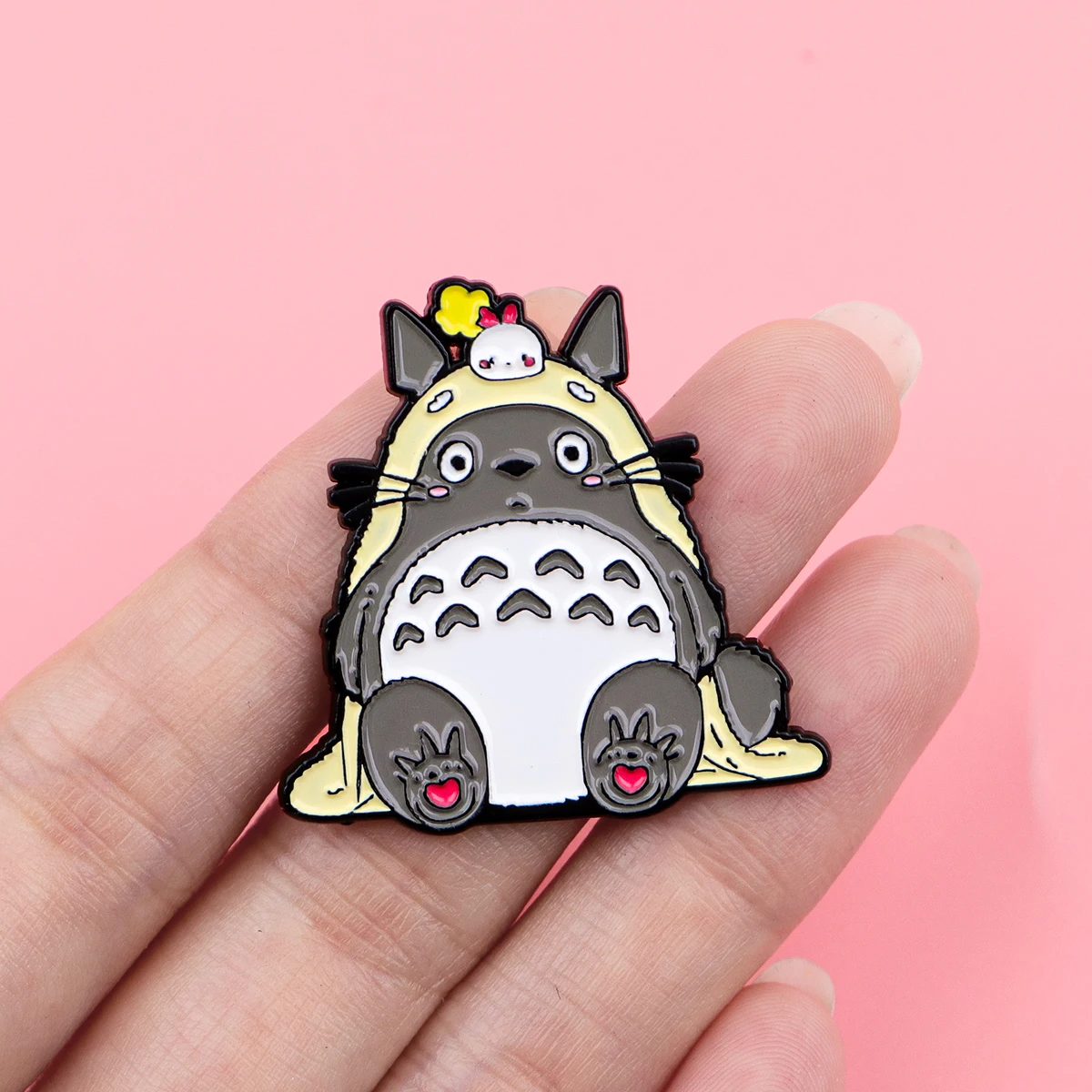 الكرتون الحيوانات المينا الصنوبر لطيف شخصيات كرتونية بروش شارة بدبابيس معدنية على ظهره الملابس والاكسسوارات هدايا مجوهرات الأزياء #2