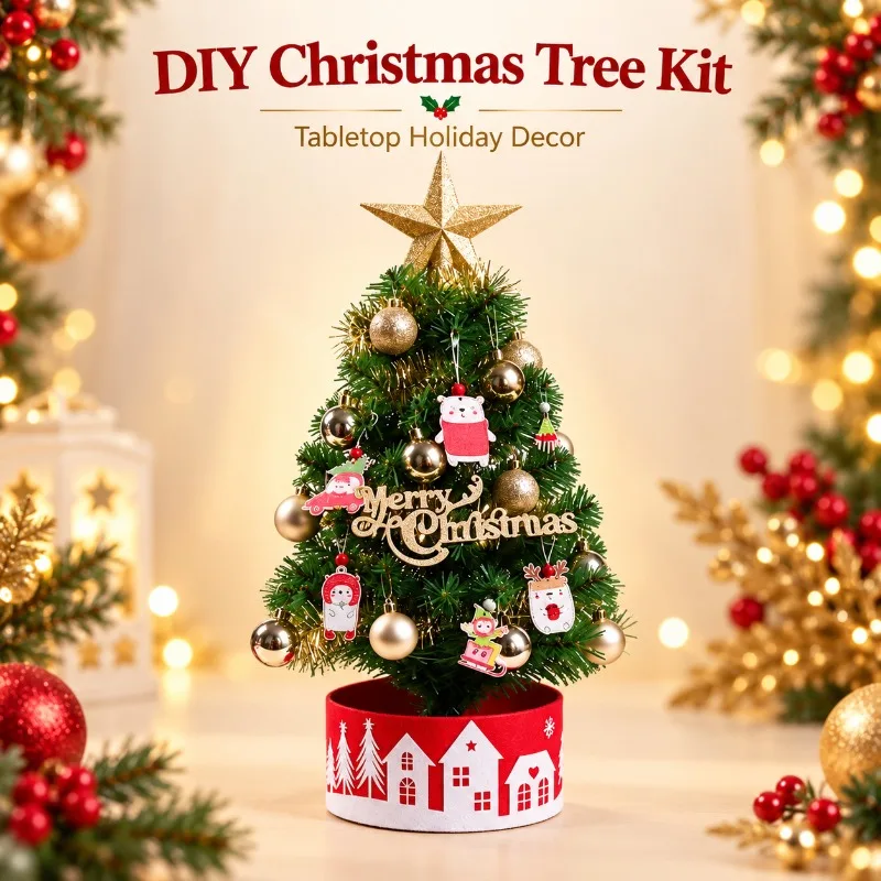 Christmas Ornaments DIY Tree Decor Wooden Hanging Decor Desktop Gift Xmas Ball Holiday Party Supplies Festive Decorations