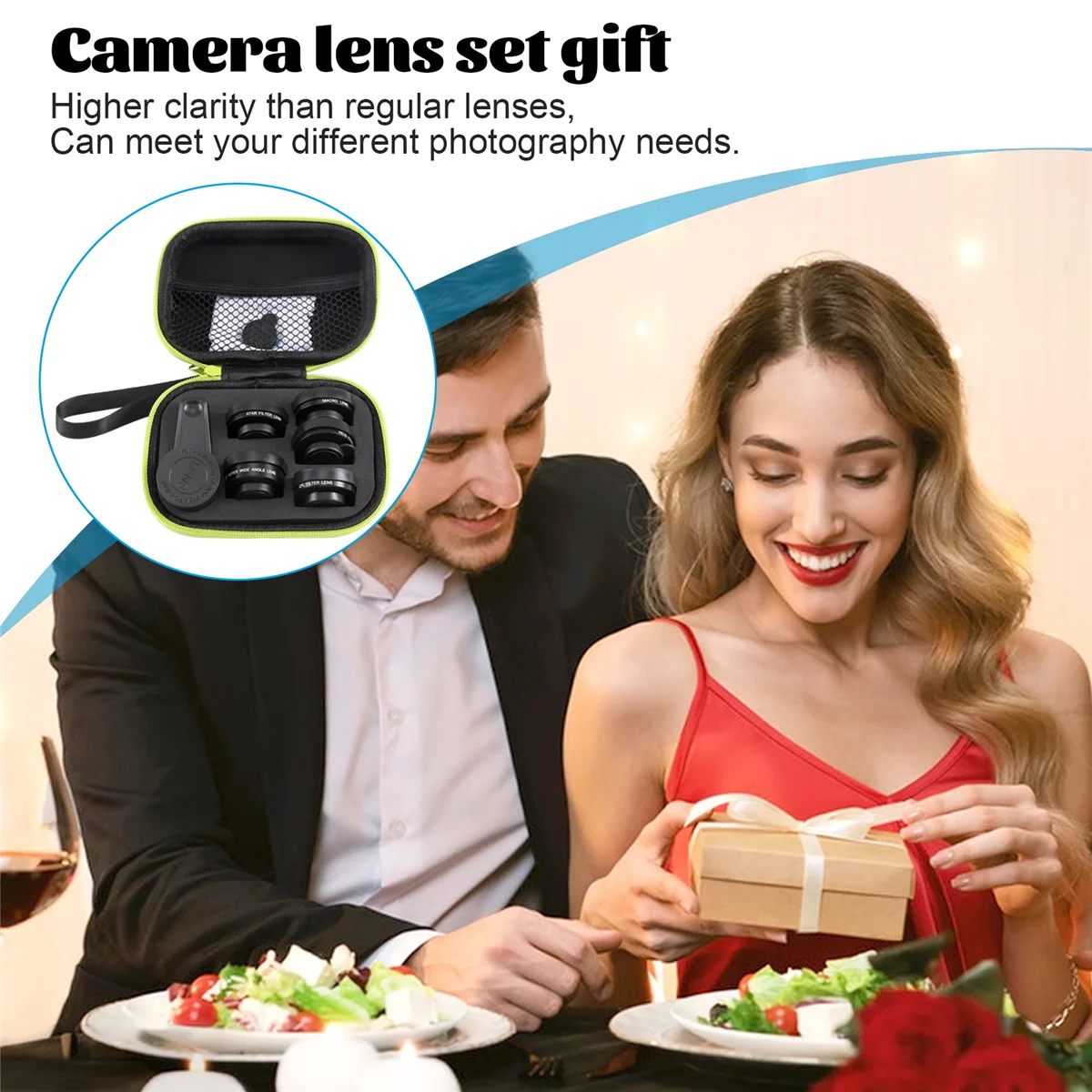 ABAN  New 6In1 Kit Camera Lens Photographer Mobile Phone Lenses Kit Macro Wide Angle Fish Eye CPL Filter for Mi9