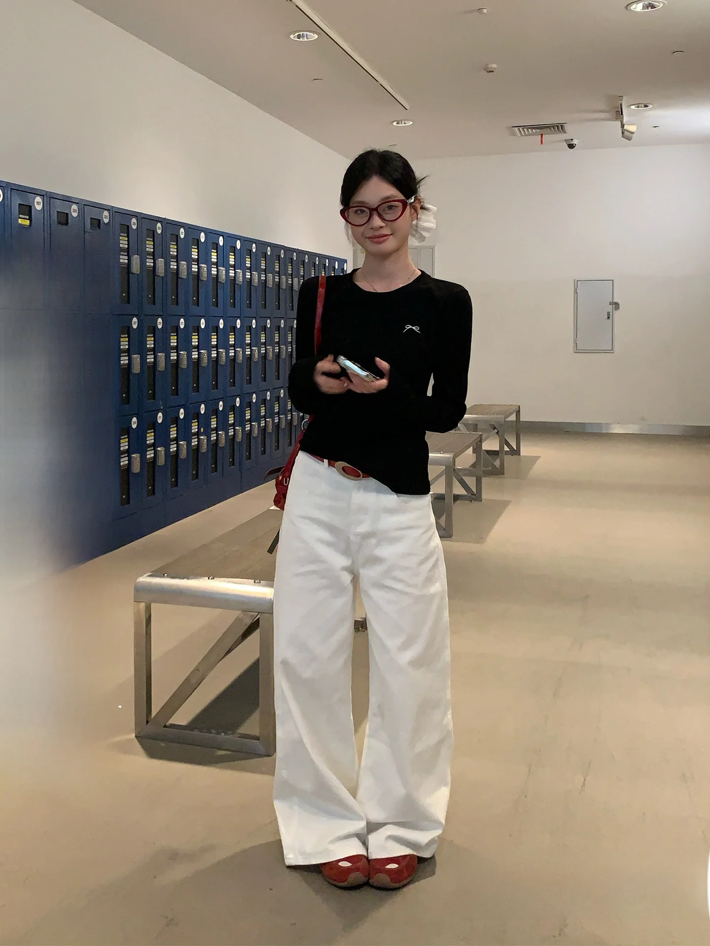 

White Wide Leg Straight Cut Jeans Women's Spring New Sle Loose Fit High Waist Comfortable Casual High Quali Denim Pants