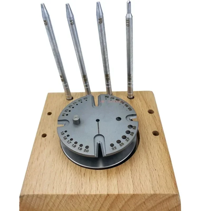 Clock maintenance, disassembly and assembly of balance wheel, pendulum shaft hairspring tool, main body 440 hard steel