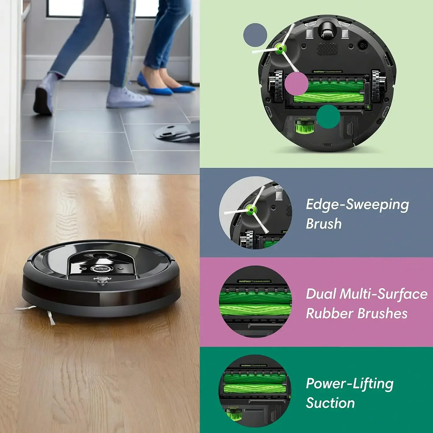 i7 (7150)  Vacuum- Wi-Fi Connected, Smart Mapping, Works with Alexa, Ideal for Pet Hair, Works with Clean Base