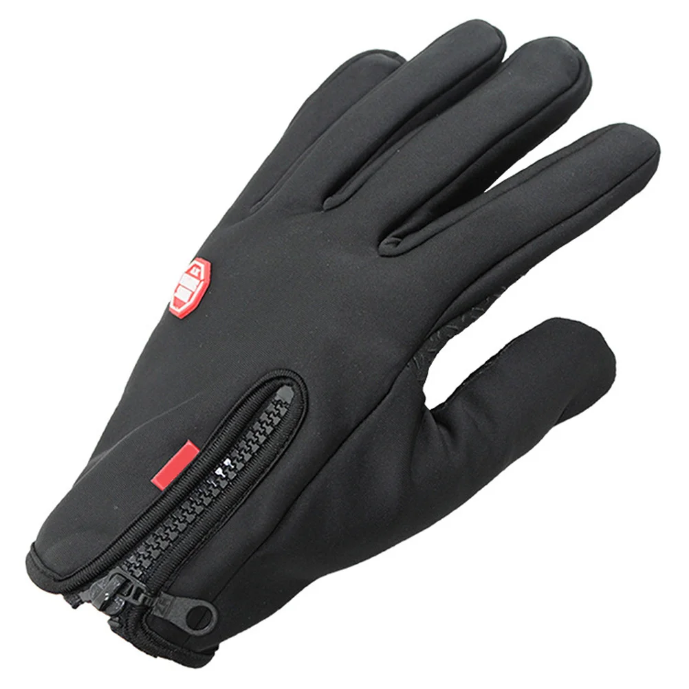 

Outdoor Winter Warmer Touch Screen Gloves Size M Black Stretchy Thermal Fleece Waterproof Windproof Cold Weather Gloves