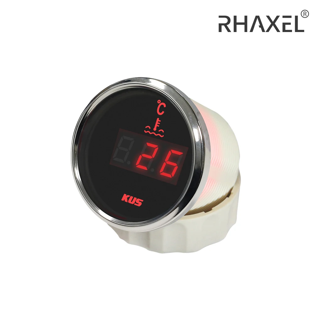 KUS Water Temp Temperature Gauge Meter Indicator 40-120℃ with Backlight 12V/24V 52MM(2