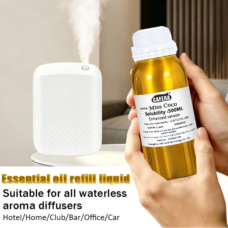 Essential Oil Refill, Blue Wind Chime and  Fragrances, suitable for all waterless aroma diffusers, hotels, homes,and club 500 ml