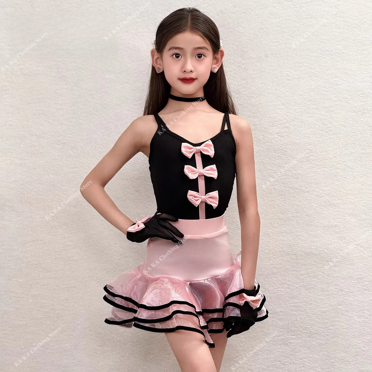 

Детское платье для латиноамериканских танцев (сальса, самба, танго, румба), тренировочное платье для девочек, платье для бальных танцев, платье для соревнований по бальным танцам