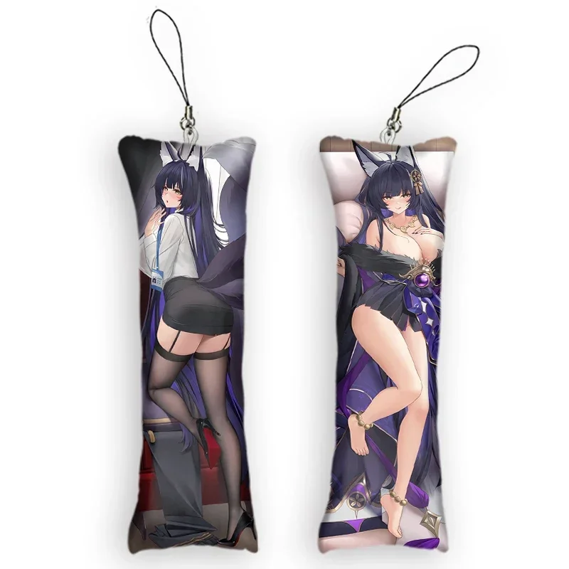 

New Pattern Azur Lane Musashi Dakimakura Mini Keychain Cosplay Cartoon Pendant Print Ornament Cute Small Body Pillow Pendant