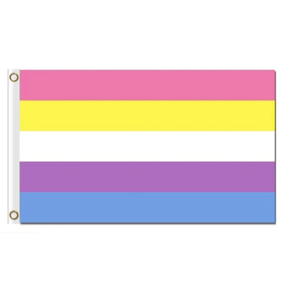 2X3FT Custom rainbow Flag of LGBTQIA FOR OUTDOOR SPORT Mountaineering rock music BANNER