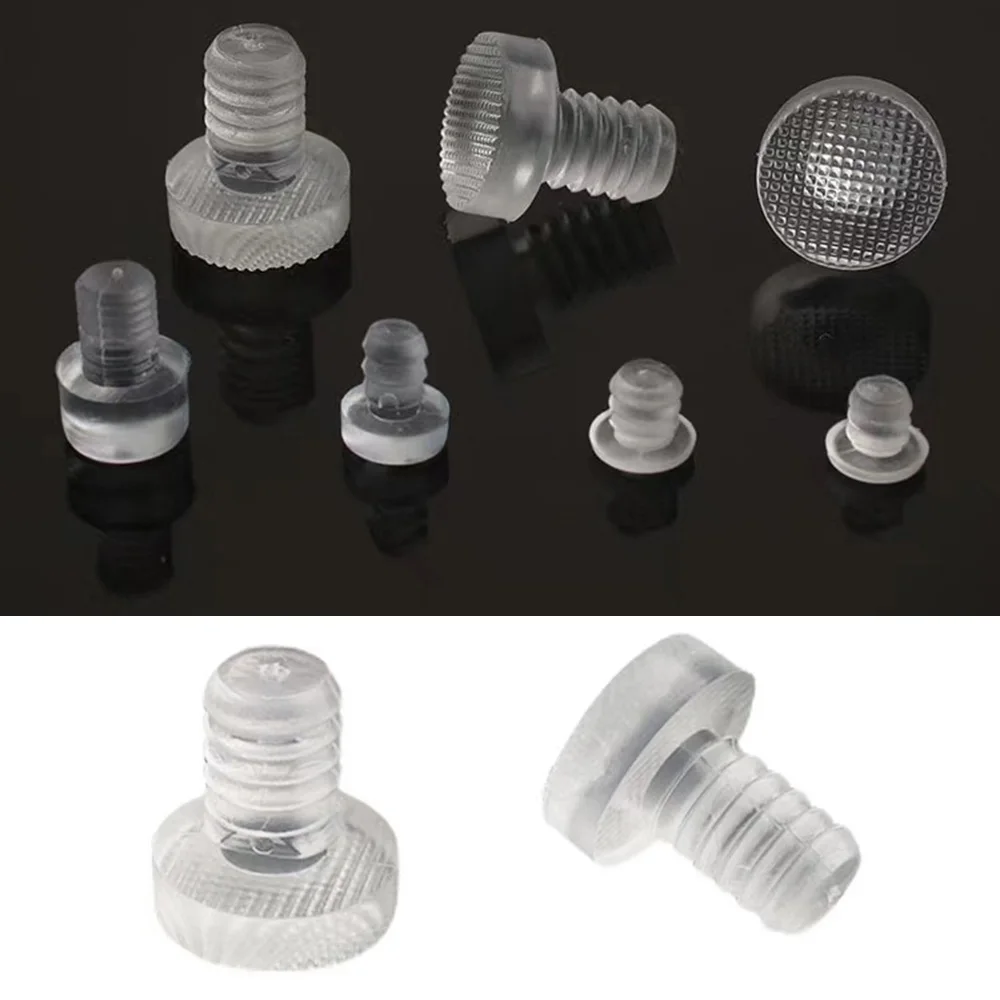 10/20/50Pcs Transparent Plastic Anti Collision Hole Plugs 5mm~8mm Foot Pad Fasteners Screws Door Bumper Furniture Accessories