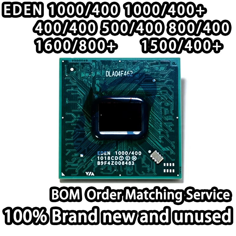 100% Brand New VIA EDEN 1000/400 1000/400+ EDEN400/400 500/400 800/400 1600/800+ 1500/400+ Embedded Processor CPU
