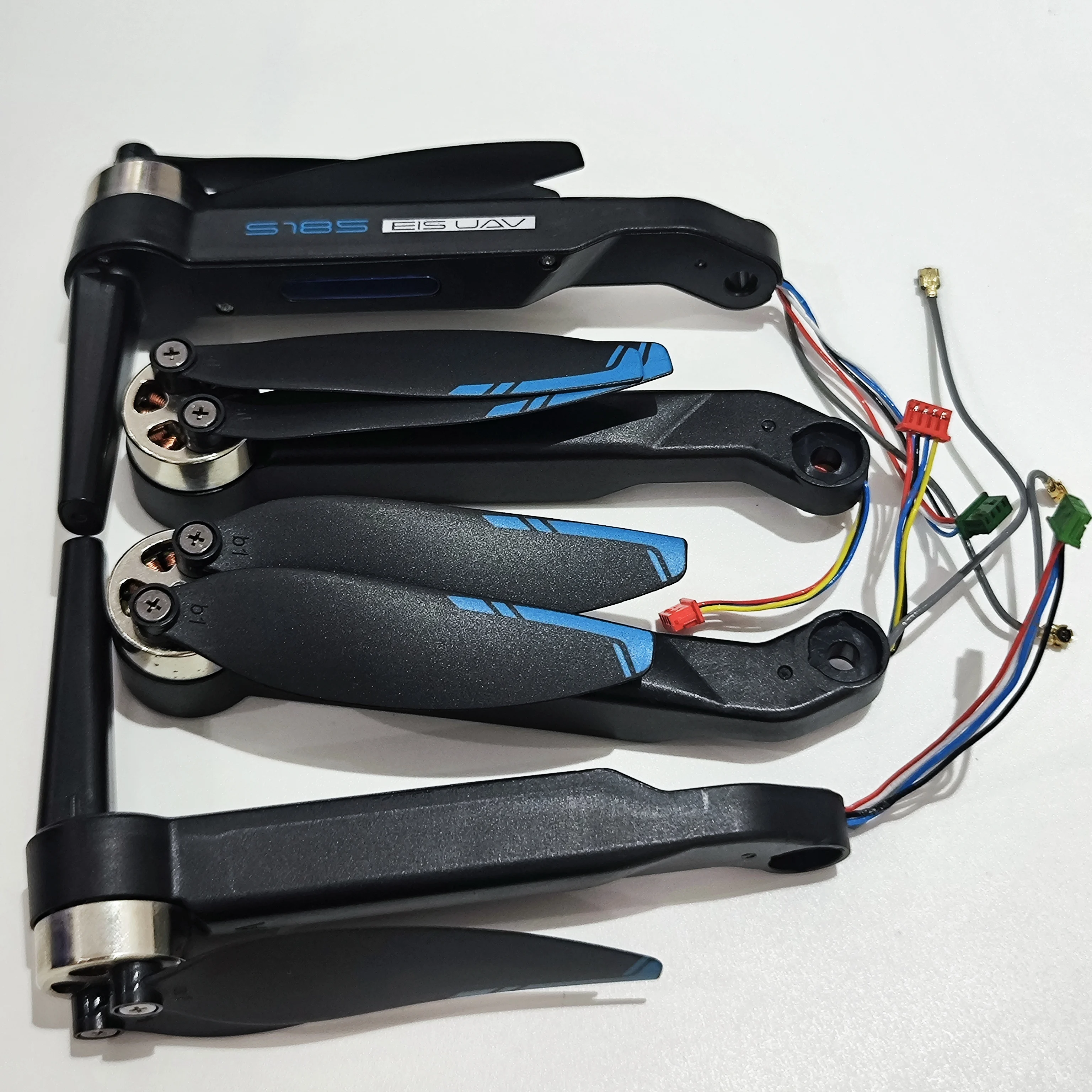 

S185PRO MAX GPS Drone S185 EIS Foldable RC Quadcopter Spare Part Brushless Motor Arm Full Set/4PCS With Blade Propeller Fan Prop