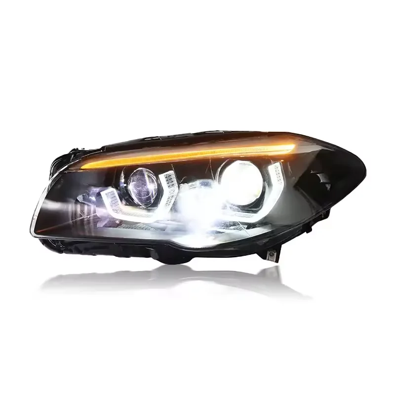 SJC Auto Car Accessories LED Driving Lights for BMW 5 Series F10 F18 2011-2017 Angel Eyes LED Headlight LED Head Lamp