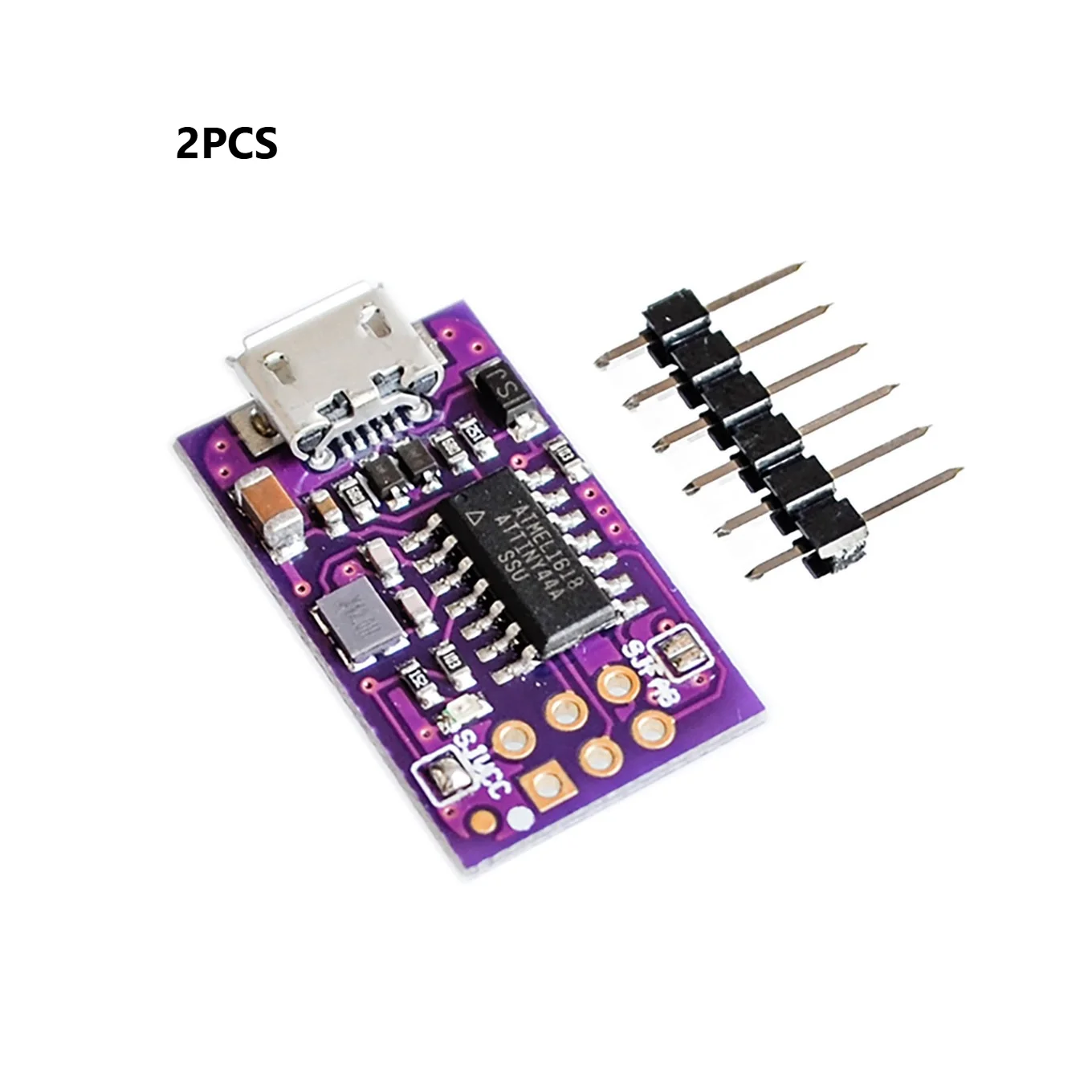 2pcs USBTinyISP AVR Programmer USBtiny Micro USB ISP for ATtiny44 ATmega AVR MCU