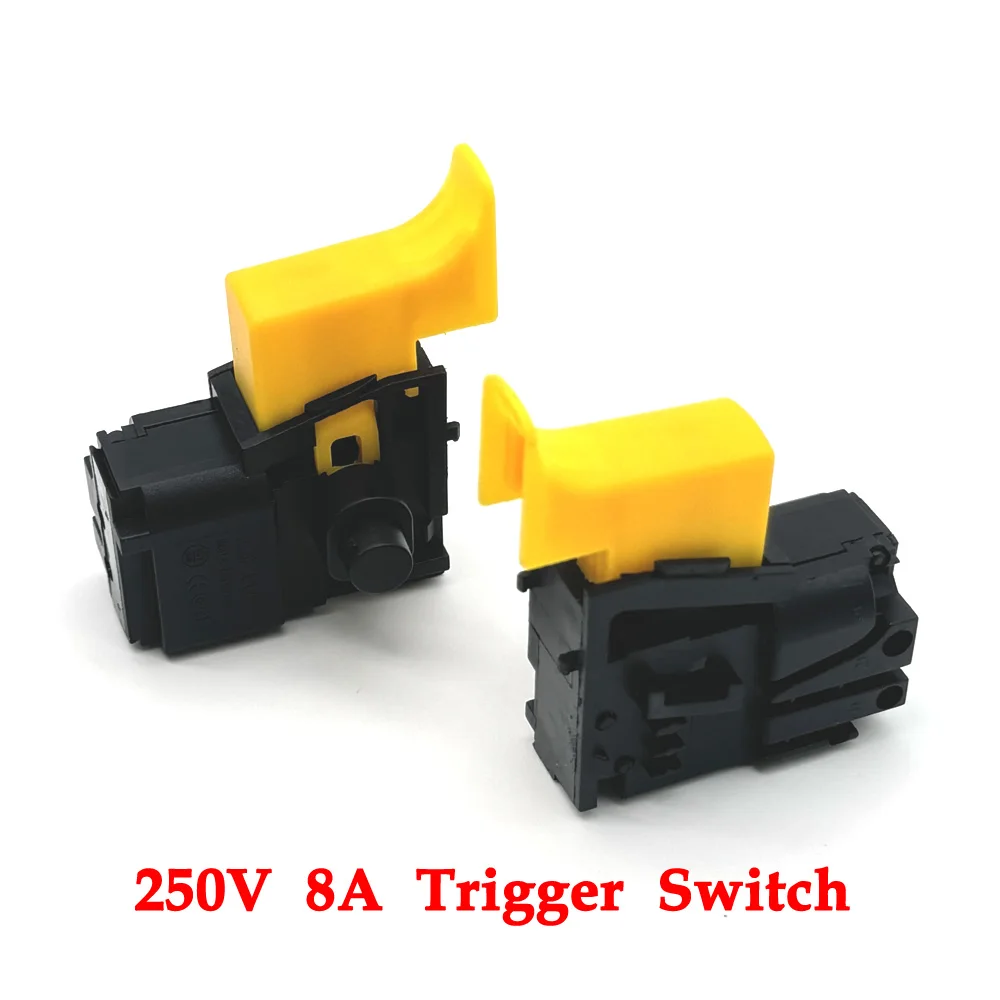 Pistol Drill Speed Switch 250V 8A Lock On Power Electric Hand Drill Speed Control Trigger Switch connector 160/200