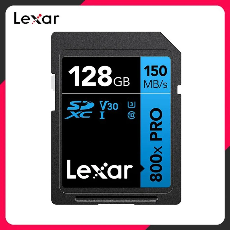 Original Lexar High-Performance 800x PRO SD Card 32GB 64GB 128GB 256GB UHS-I Card Memory Card for Camera U1 U3 Flash Card