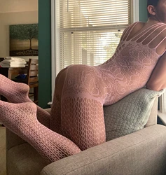 Sexy Fetish Jumpsuits Sissy Clothes Pink Bodystockings for Male Nightgown Fishnet Bodysuits Erotic Underwear Gentlemen Clothes