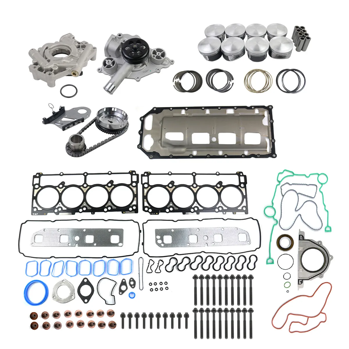 AP01 Engine Rebuild Kit Water Pumps Set For 03-66 Dodge Ram DURANGO 5.7L Hemi HS26284PT