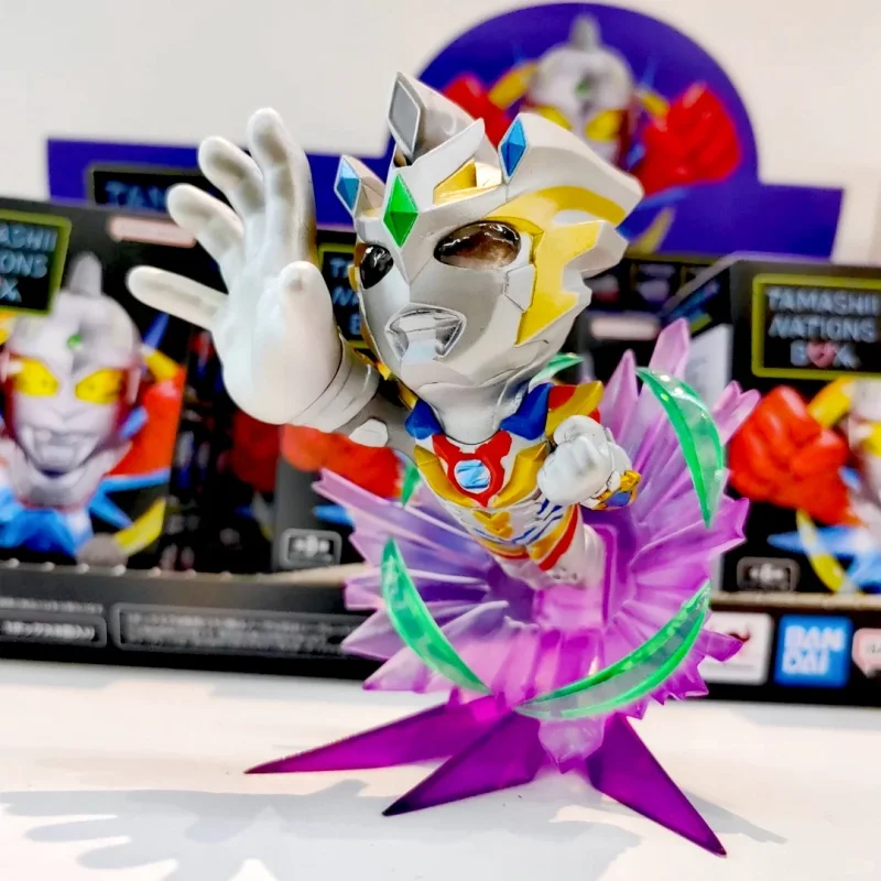 

Коллекция аниме-фигурок Bandai Ultraman - Z Trigger, набор фигурок Taro Taiga Zero Tiga Mebius Leo для детей и коллекционеров