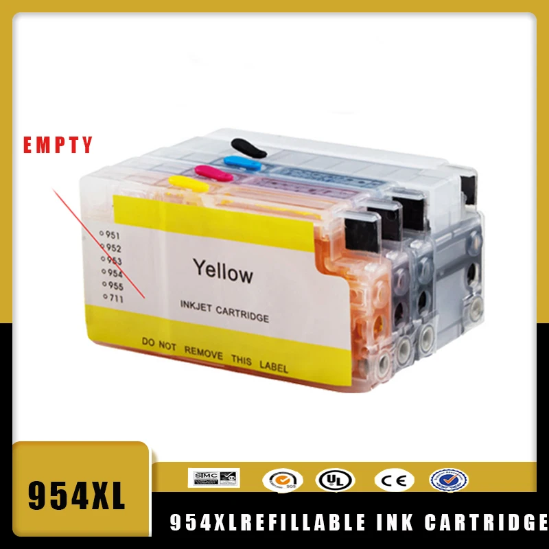 Vilaxh-cartucho Onk recargable Hp 954 954XL, con Chip permanente ARC, para impresora Hp officejet pro 7740, 8210, 8710, 8720, 8730