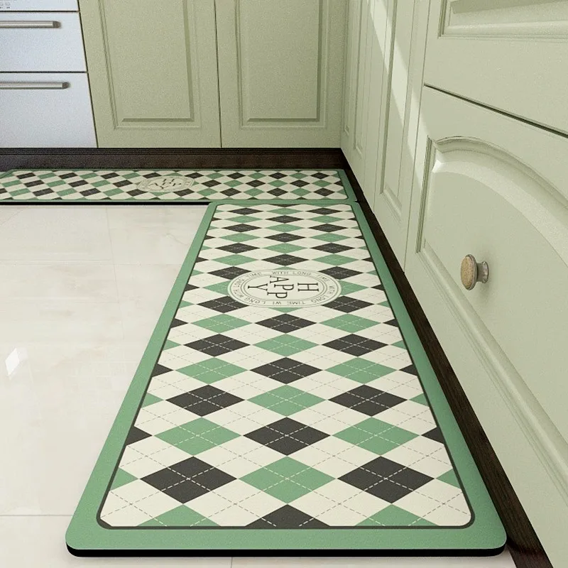 

Kitchen Floor Mat Diatom Mud Home Decor Mats Absorbent Washable Anti-slip Carpet Oil Absorbent Foot Rugs 주방 카펫 Alfombra Cocina