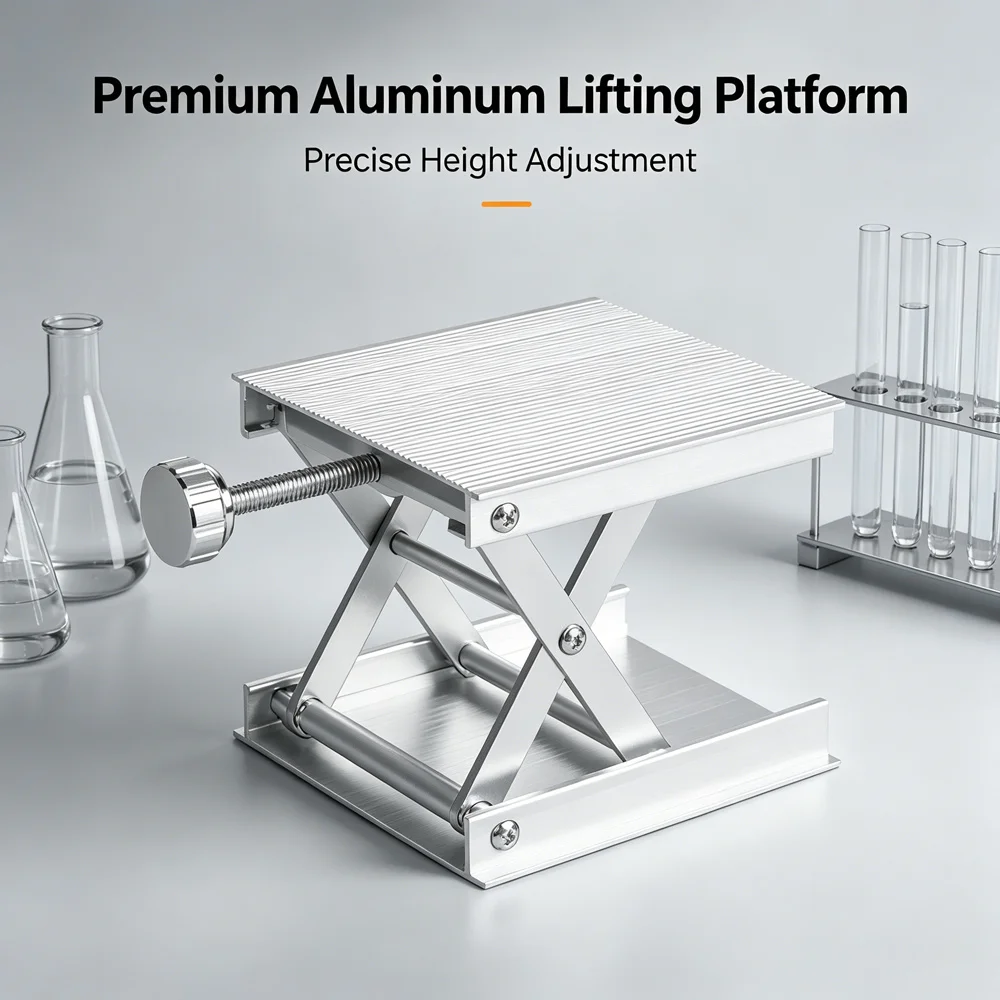Precise Adjust Mini Aluminum Lifting Stand Scissor Lift Platform For Phone Motherboard Repair Chemistry Lab Experiment Support