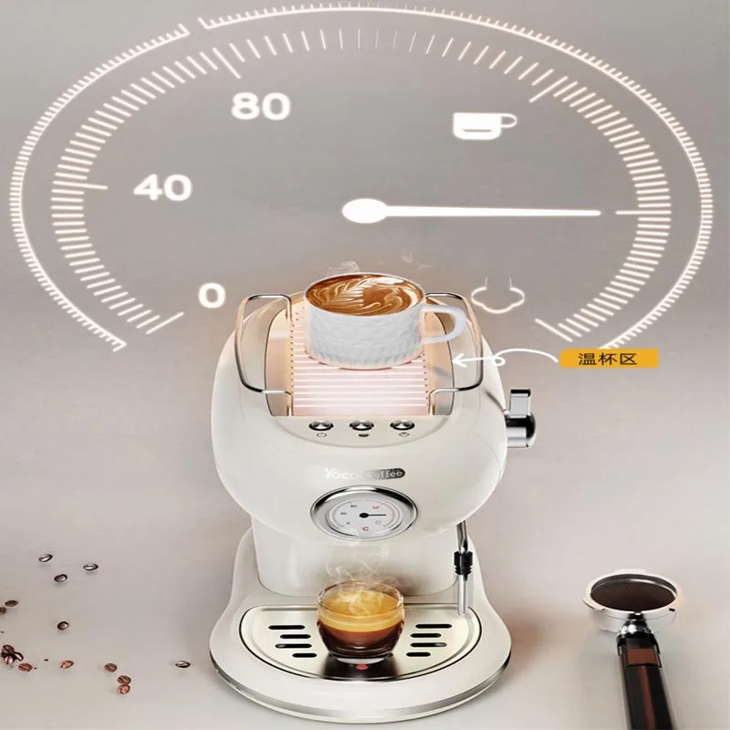 Semi Automatic Espresso Machine With Powerful Steamer,Compact Espresso Coffee Maker for Cappuccino or Latte.