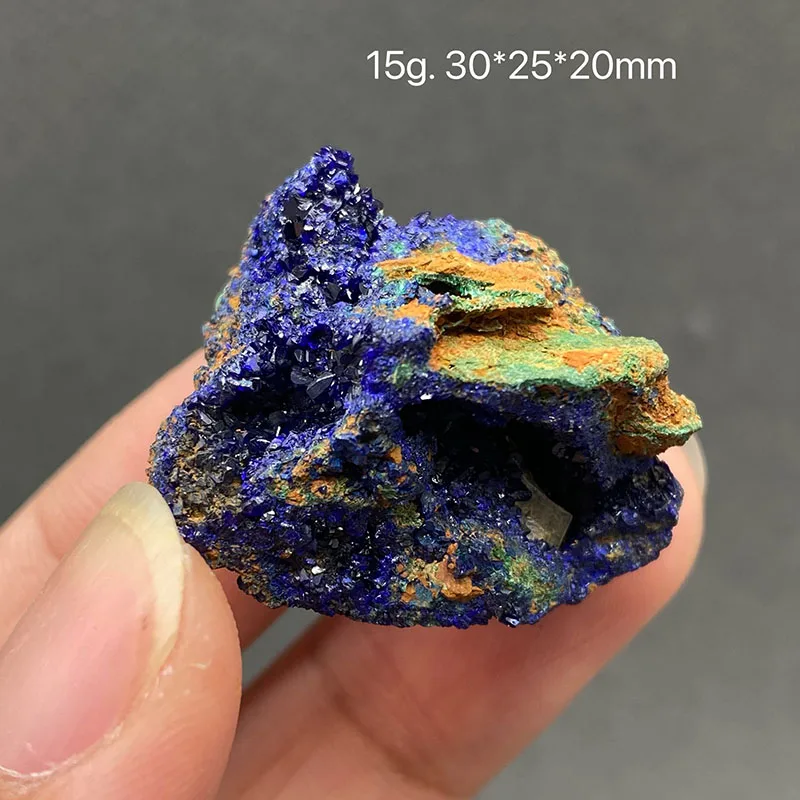 100% natural azurite and malachite symbiotic raw stone mineral specimen healing crystal gem collection