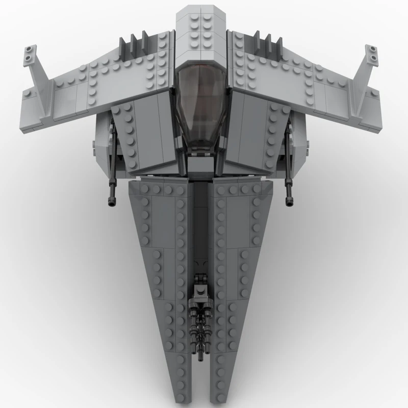 488 pz MOC Gladiatore-classe assalto combattente Stella grigia Battaglia Building Blocks Regalo di Natale Piattaforme di lavoro di squadra Pensiero di design