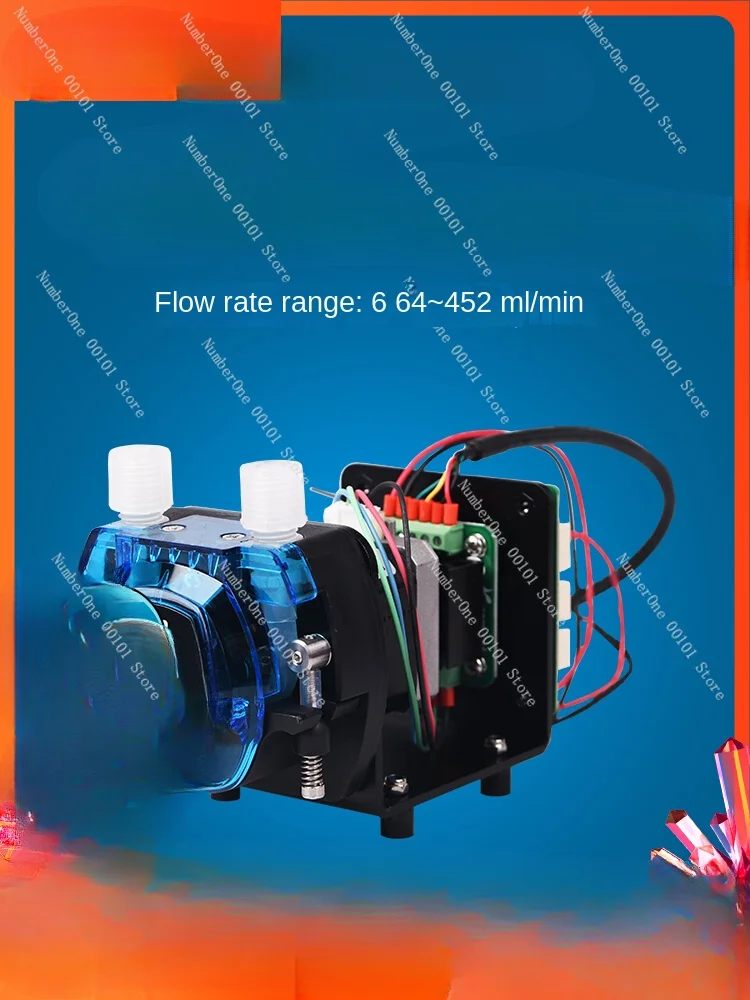 Peristaltic pump stepper motor with drive 12v water pump laboratory, small 24 volt controller large flow metering pump