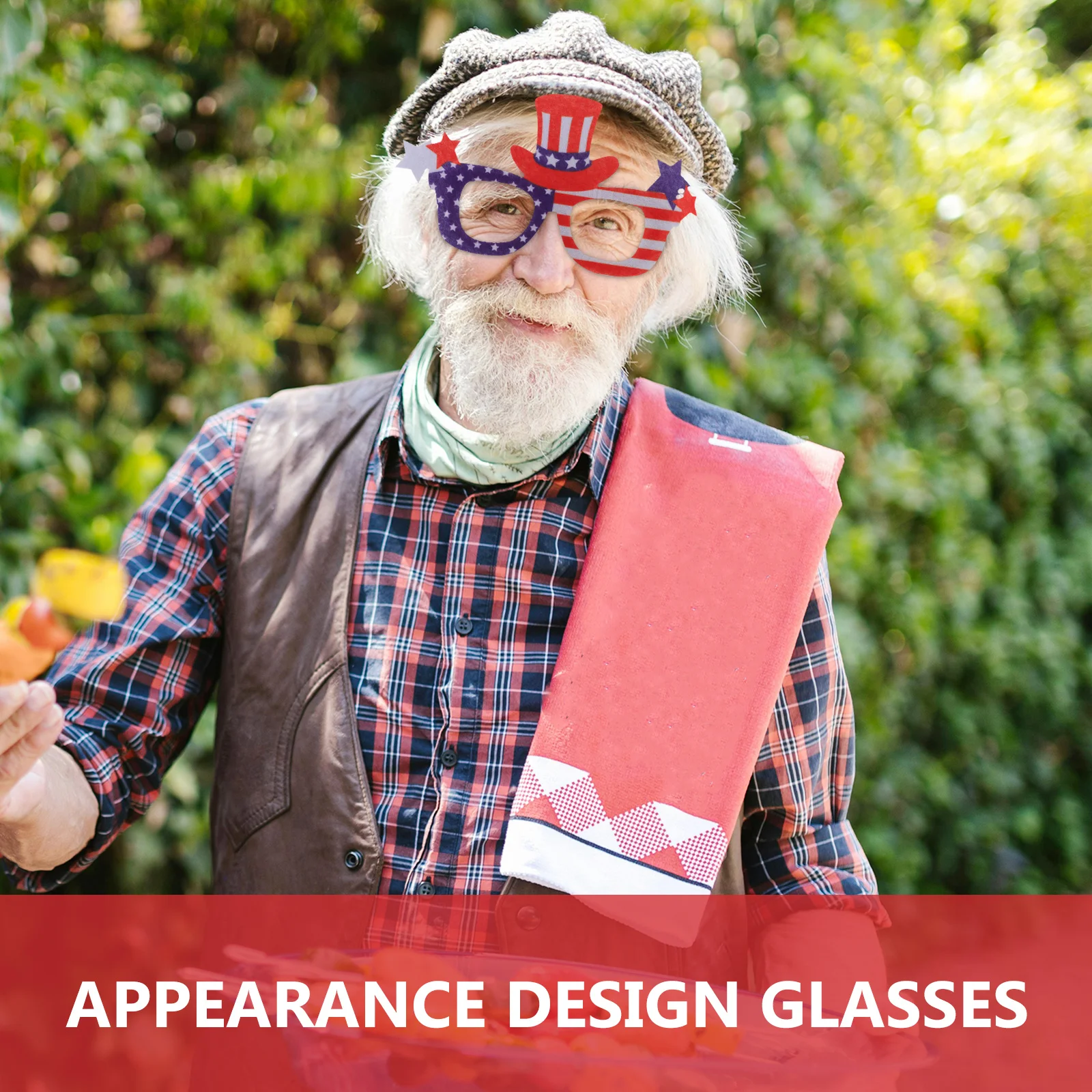 

Patriotic Party Eyeglasses Independence Day Decorations Smooth Surface Bur Gatherings Friends Gatherings