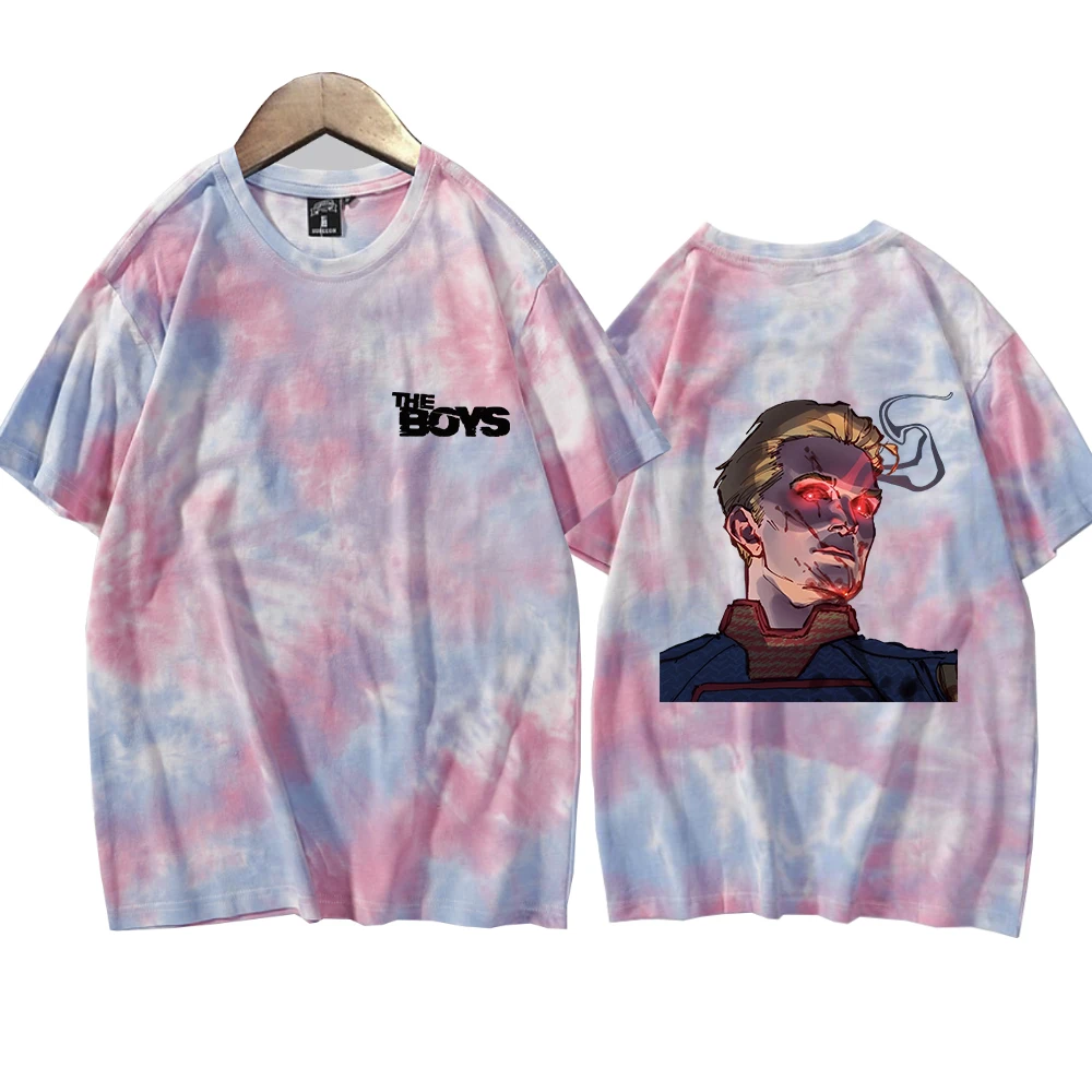 The Boys HomeLander Combat Mode(C) Oversize Shirt Tie Dye Shirt Unisex Round Neck Short Fans Gift